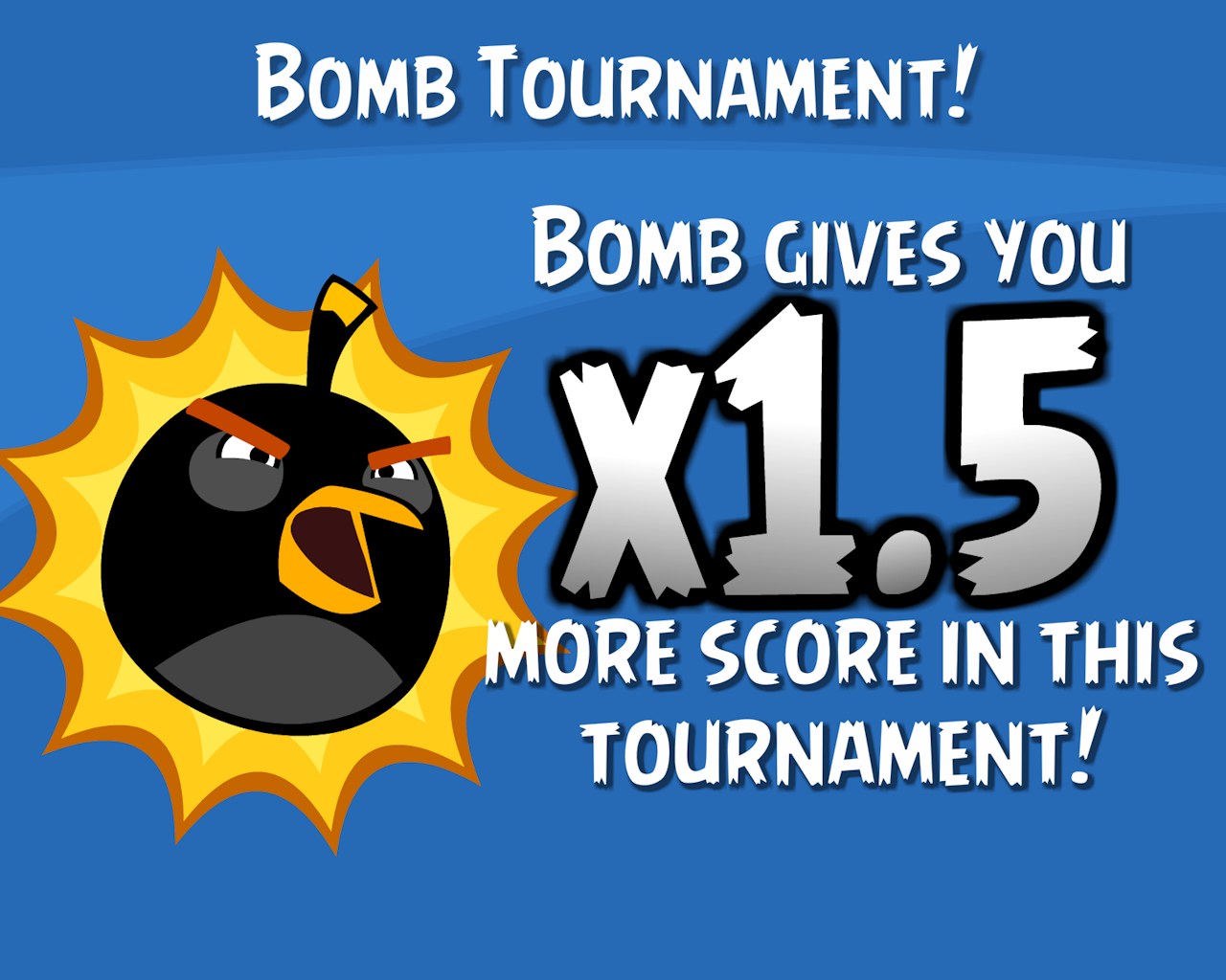 Angry Birds Refresh promotional image about the Bomb Tournament
